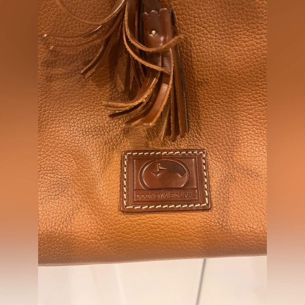 Dooney & Bourke Brown Leather Handbag - Picture 5 of 12